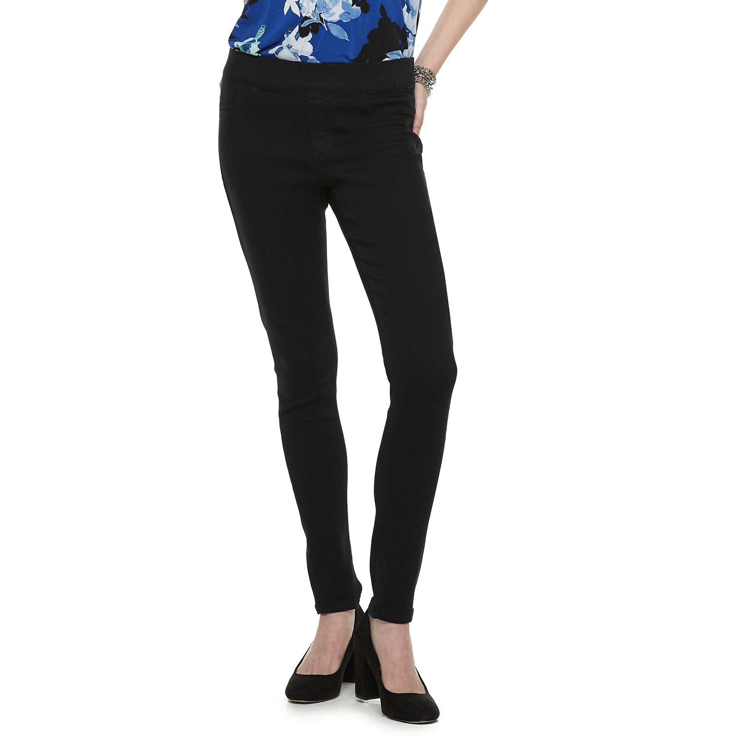 elle pull on skinny ankle pants