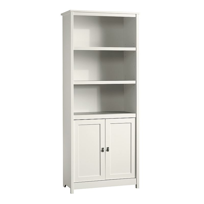 Sauder Cottage Road Engineered Wood 3-Shelf Bookcase in Soft White