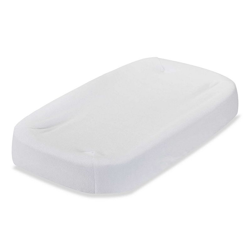 LA Baby Terry Cocoon Changing Pad Cover, White