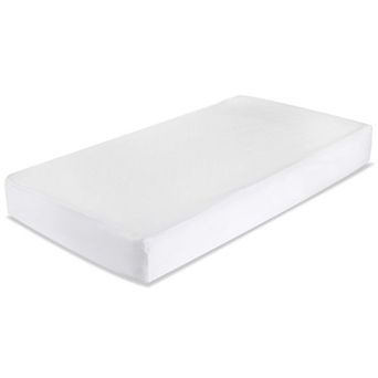LA Baby White Fitted Crib Sheet