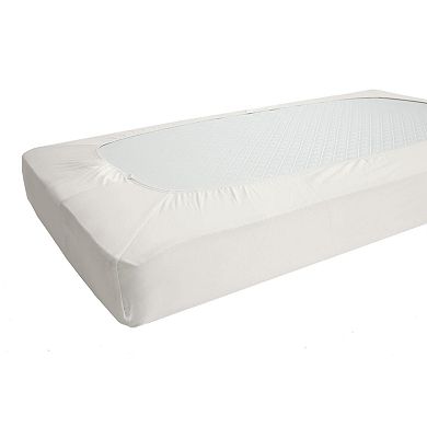 LA Baby White Fitted Crib Sheet