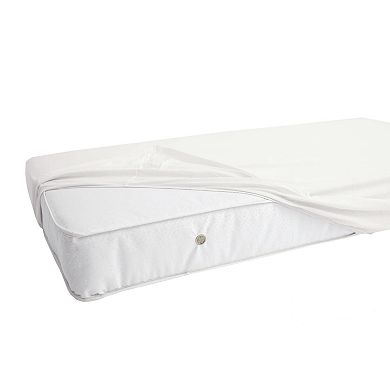 LA Baby White Fitted Crib Sheet