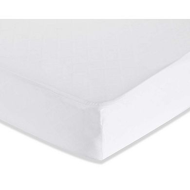 LA Baby White Fitted Crib Sheet 
