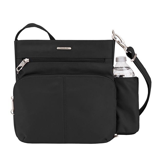 Travelon leather crossbody clearance bag