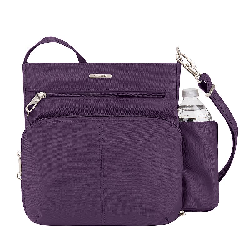 Travelon Anti-Theft Classic Crossbody Bag, Purple