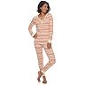 Women's LC Lauren Conrad Jammies For Your Families Knit Winter Fairisle Sleep Top & Bottoms Pajama Set  