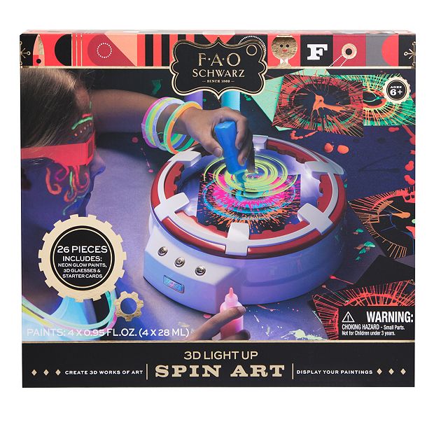 FAO Schwarz 3D Light Up Spin Art Kit