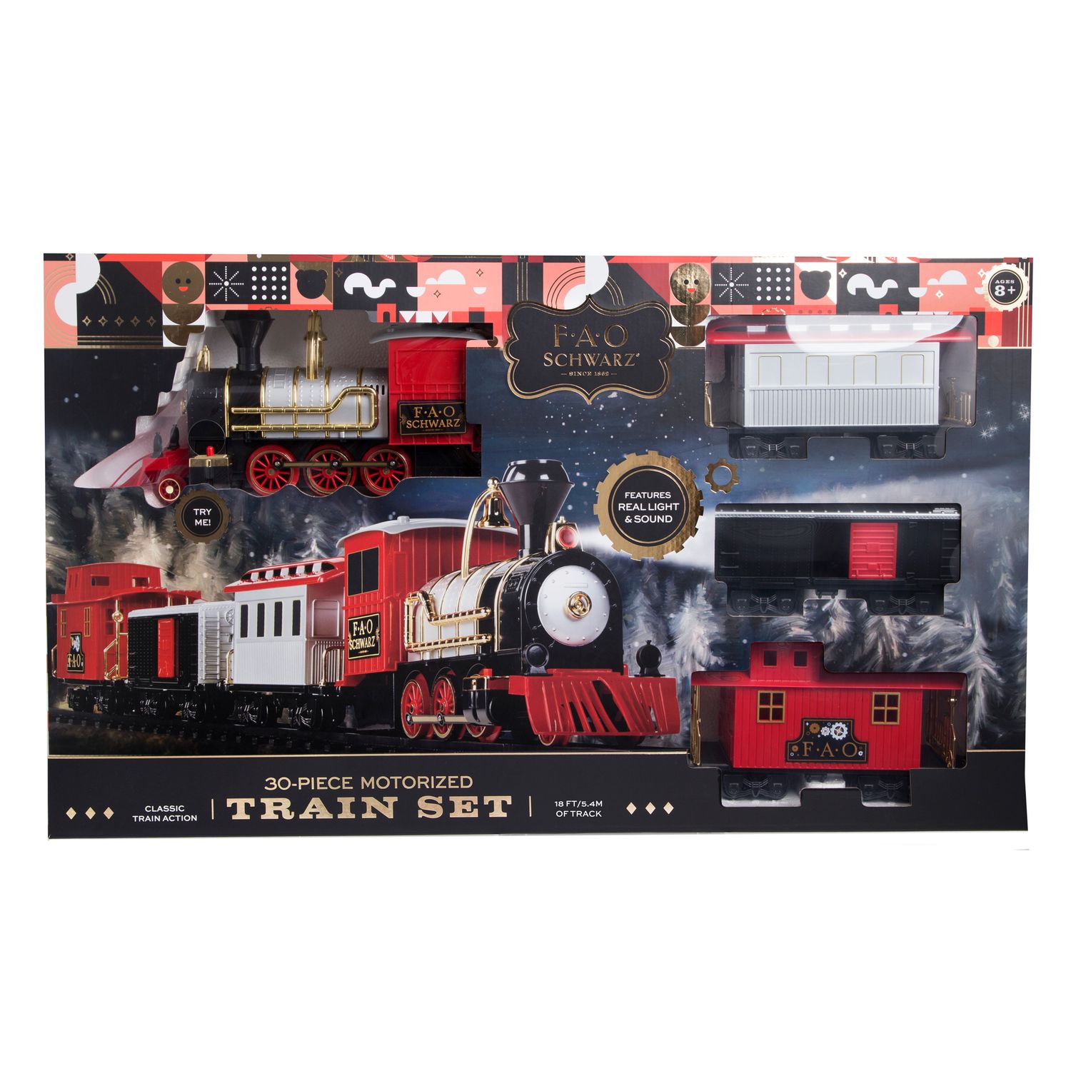 fao schwarz train set 34 piece