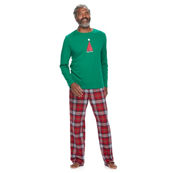 Men's Jammies For Your Families Happy Holidays Family Pajamas Sleep Top