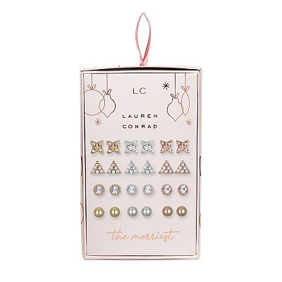 LC Lauren Conrad Triangle Stud Earring Set