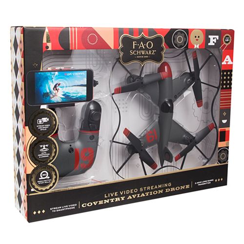 FAO Schwarz 10-inch Live Video Streaming Coventry Aviation Drone