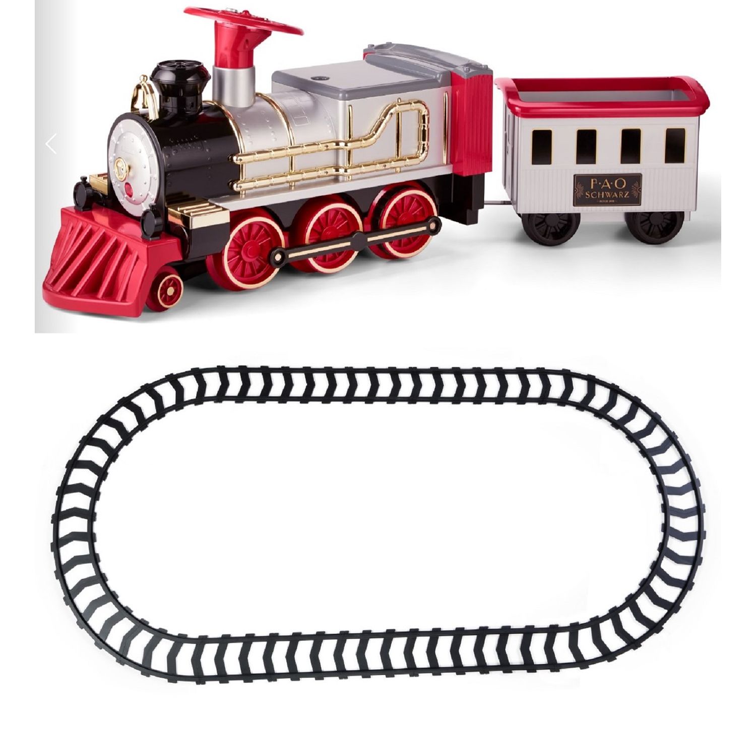 ride on train and track set