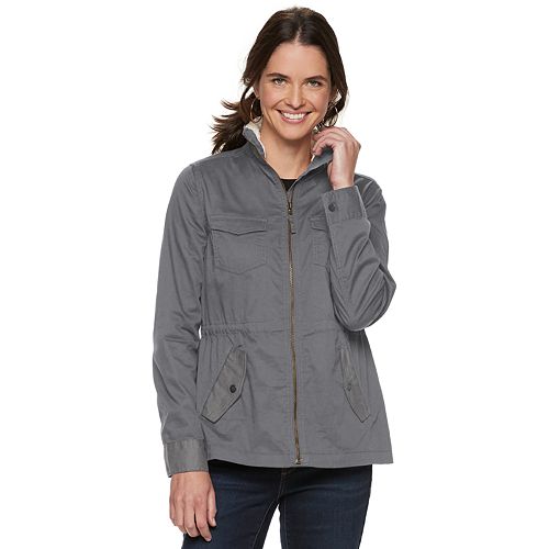 Women's SONOMA Goods for Life™ Sherpa Trim Utility Jacket