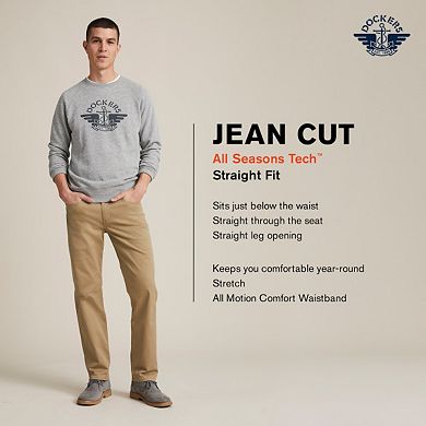 Men's Dockers® Jean Cut Khaki All-Seasons Tech Straight-Fit Pants
