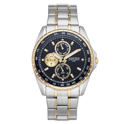 armitron two tone watch