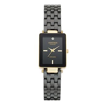 Armitron Women's Diamond Accent Ceramic Watch - 75/5613BKGP
