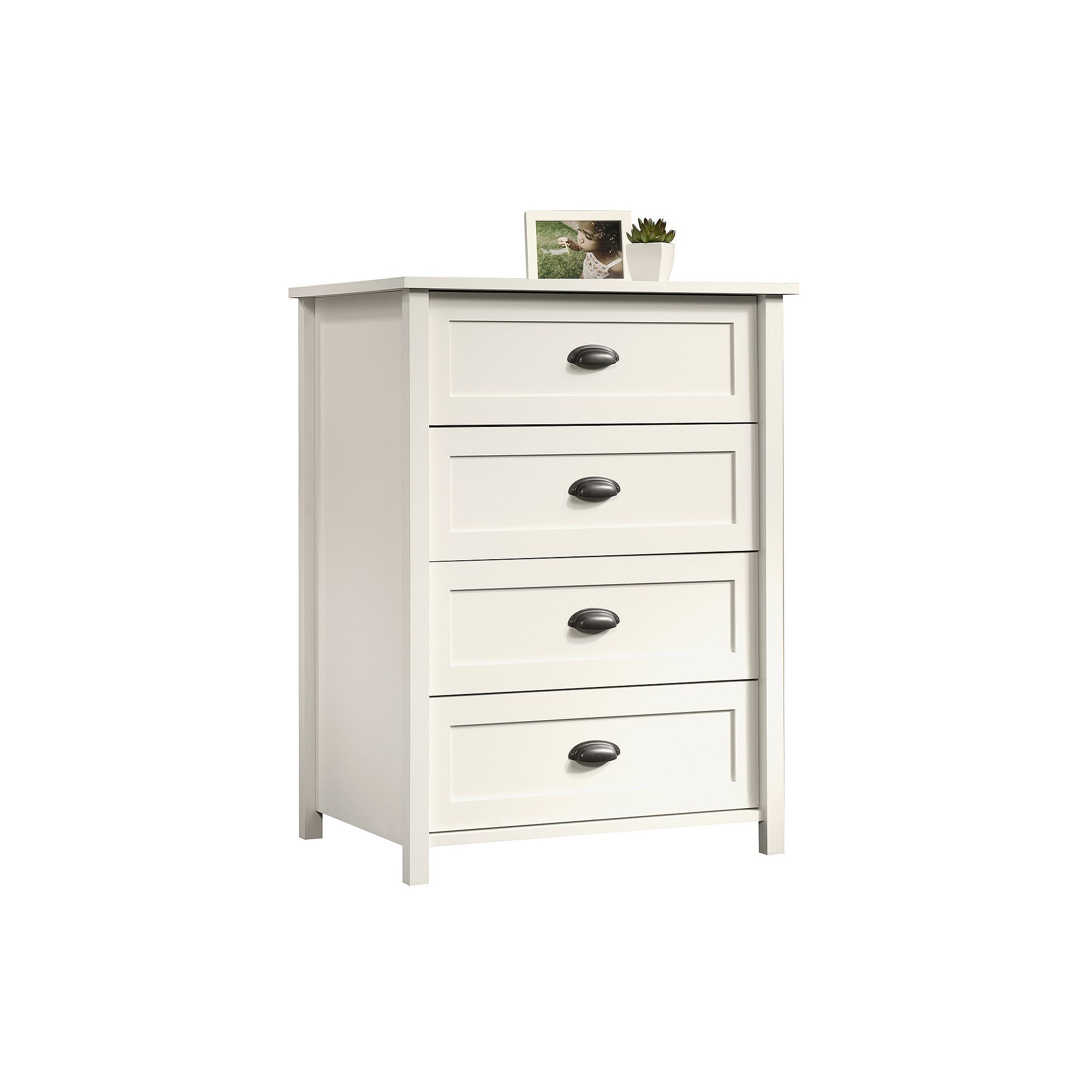 Sauder County Line 4-Drawer Chest, Soft White