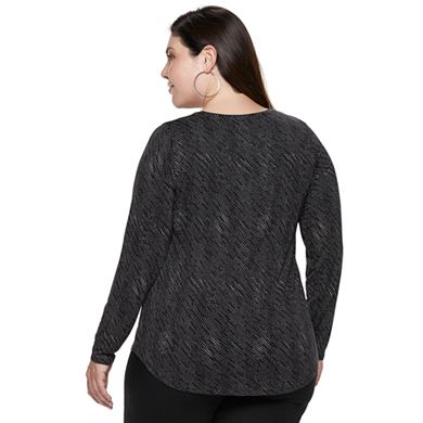 Plus Size Apt. 9® Essential Long Sleeve Top