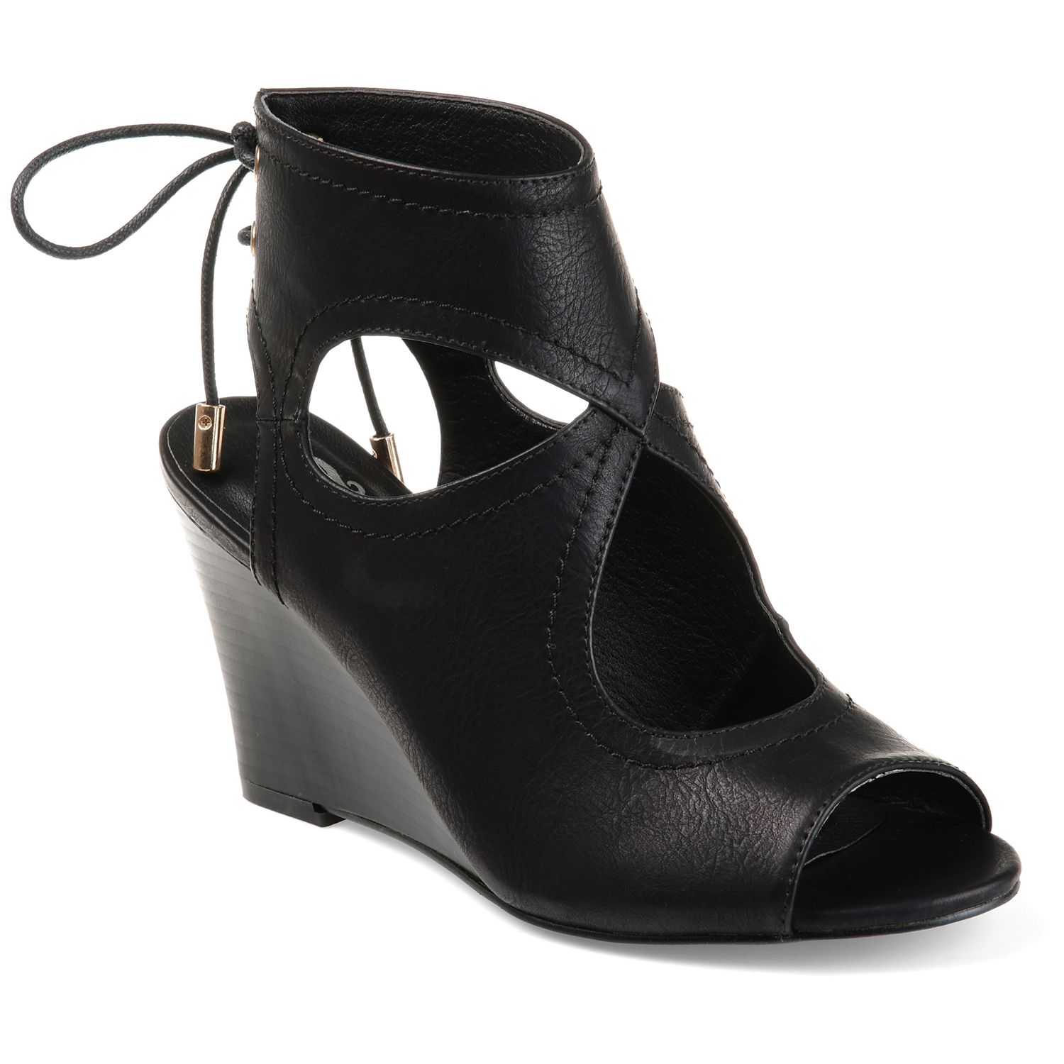 next black wedge sandals