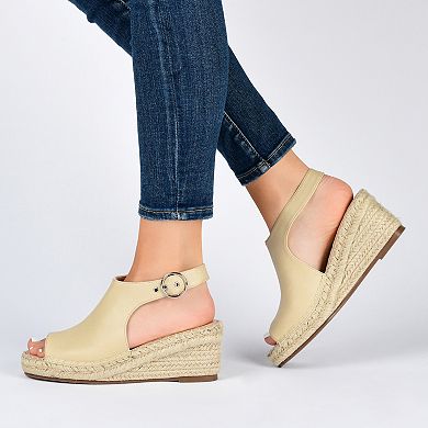 Journee Crew Women's Espadrille Wedges