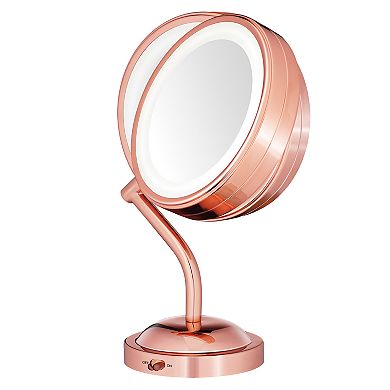Conair Reflections Rose Gold Tone LED Lighted Mirror