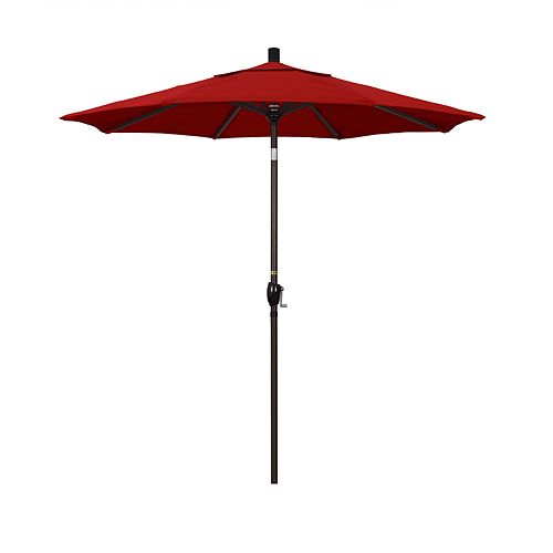 California Umbrella 7 5 Ft Pacific Trail Sunbrella Red Patio Umbrella