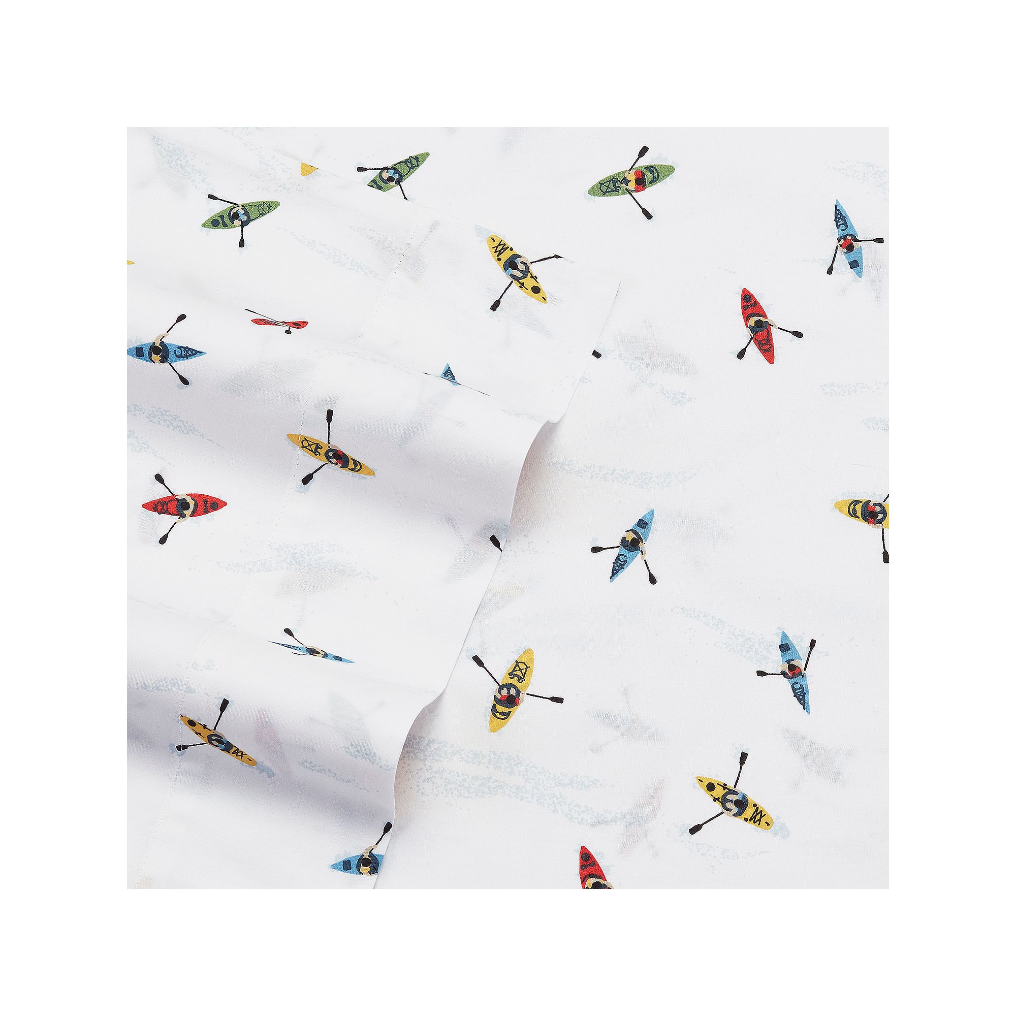 Eddie Bauer Outdoor Print Percale Sheet Set, Kayaking