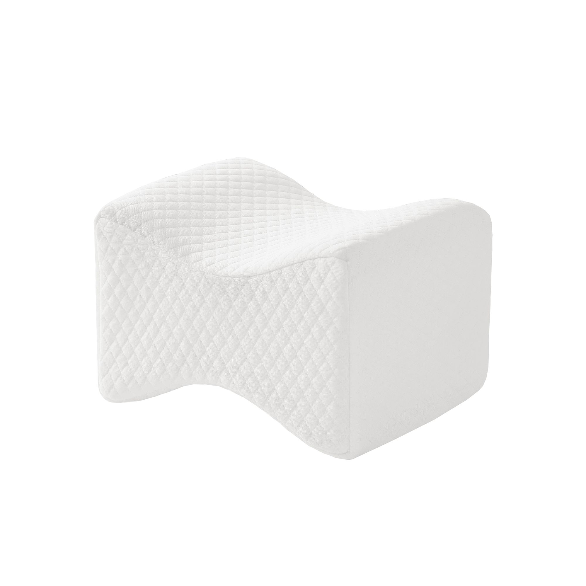 Sleep Philosophy Memory Foam Knee Pillow, White
