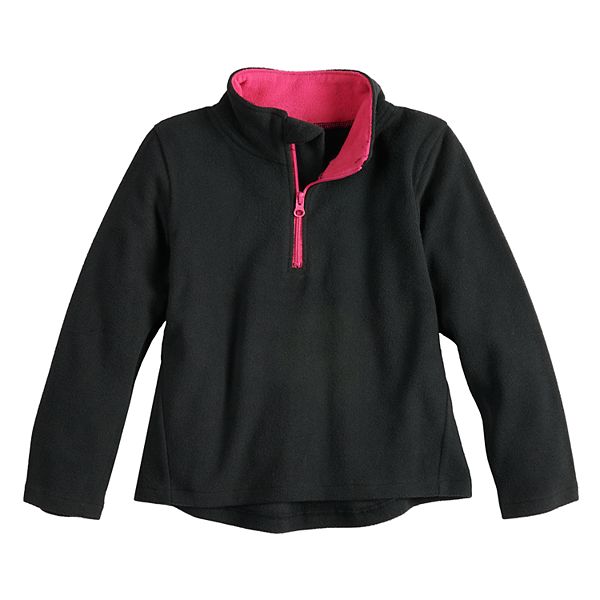 Girls 412 Jumping Beans® 1/4 Zip Solid Fleece Pullover