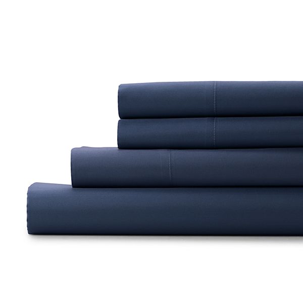 Sonoma Goods For Life® The Easy Care 525 Thread Count Sheet Set or Pillowcases - Navy (FULL SET)