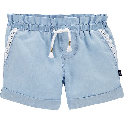 Baby Girl OshKosh B'gosh® Eyelet Chambray Shorts