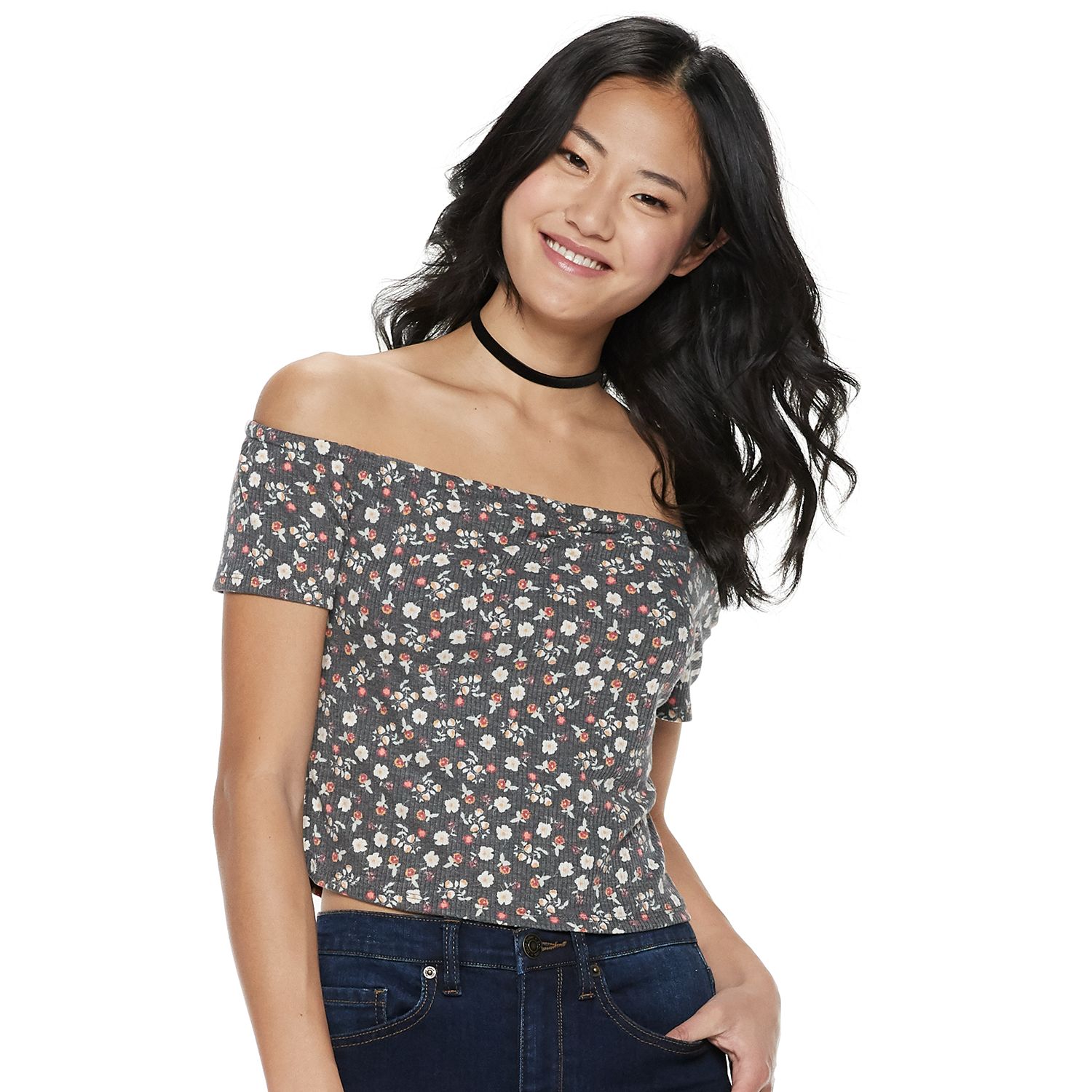 off the shoulder shirt kohls