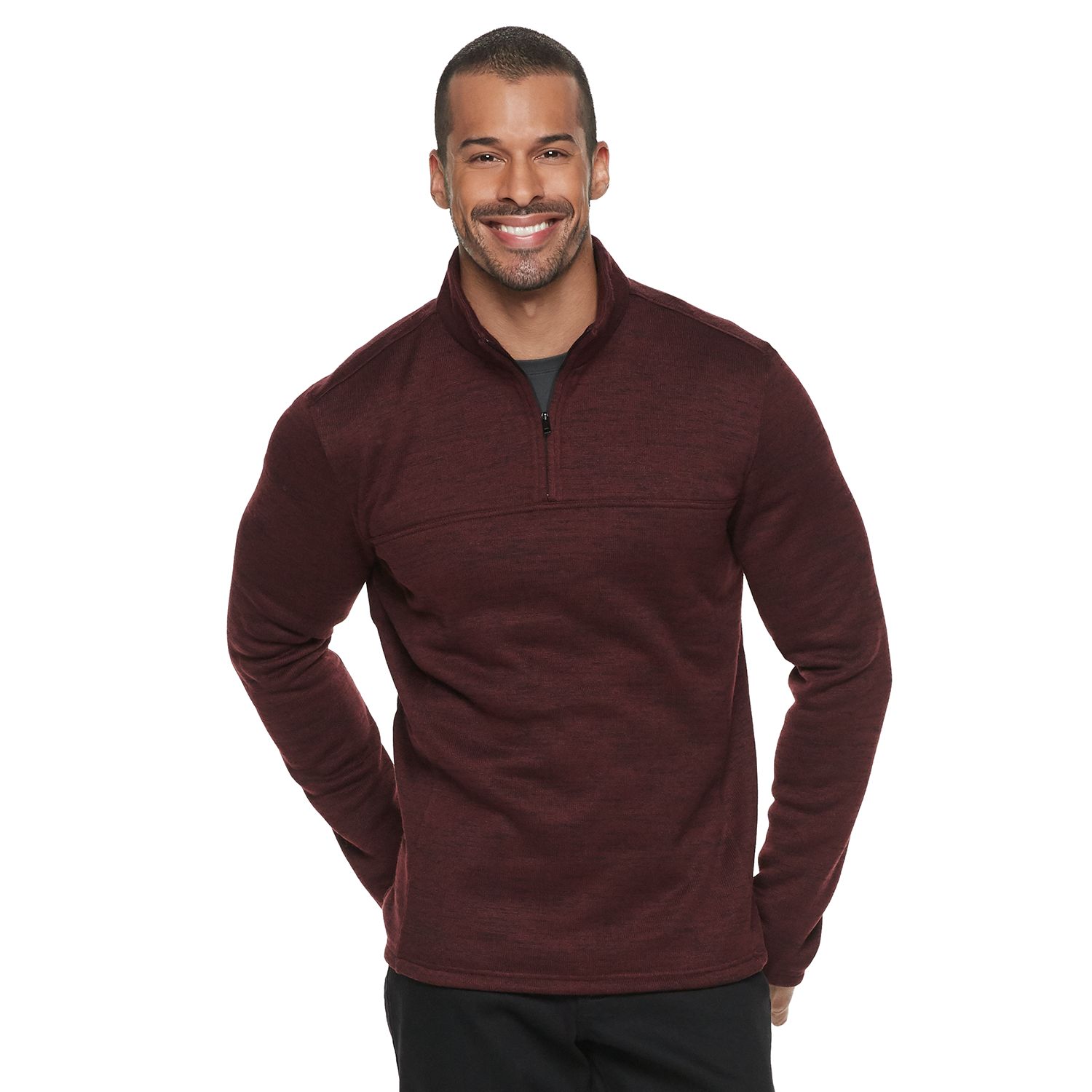 kohls quarter zip mens