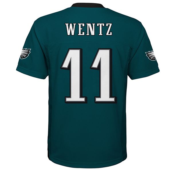 Lot Detail - 9/17/17 CARSON WENTZ PHILADELPHIA EAGLES GAME WORN AND  ABSOLUTELY POUNDED HOME JERSEY - 333 YDS & 2 TD'S
