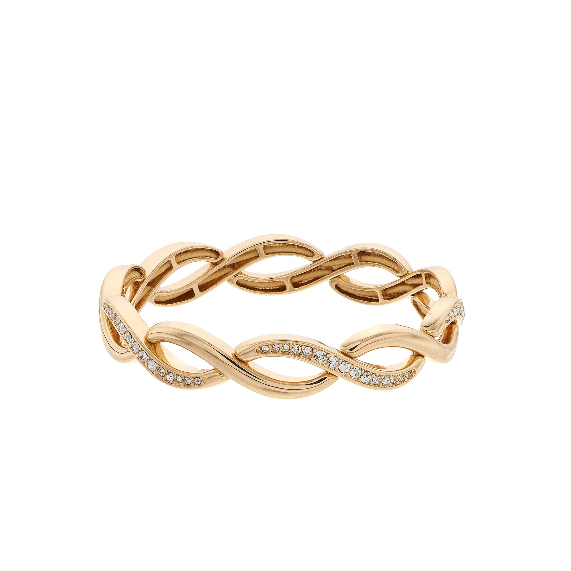 Napier Simulated Crystal Stretch Bracelet, Womens, Clear