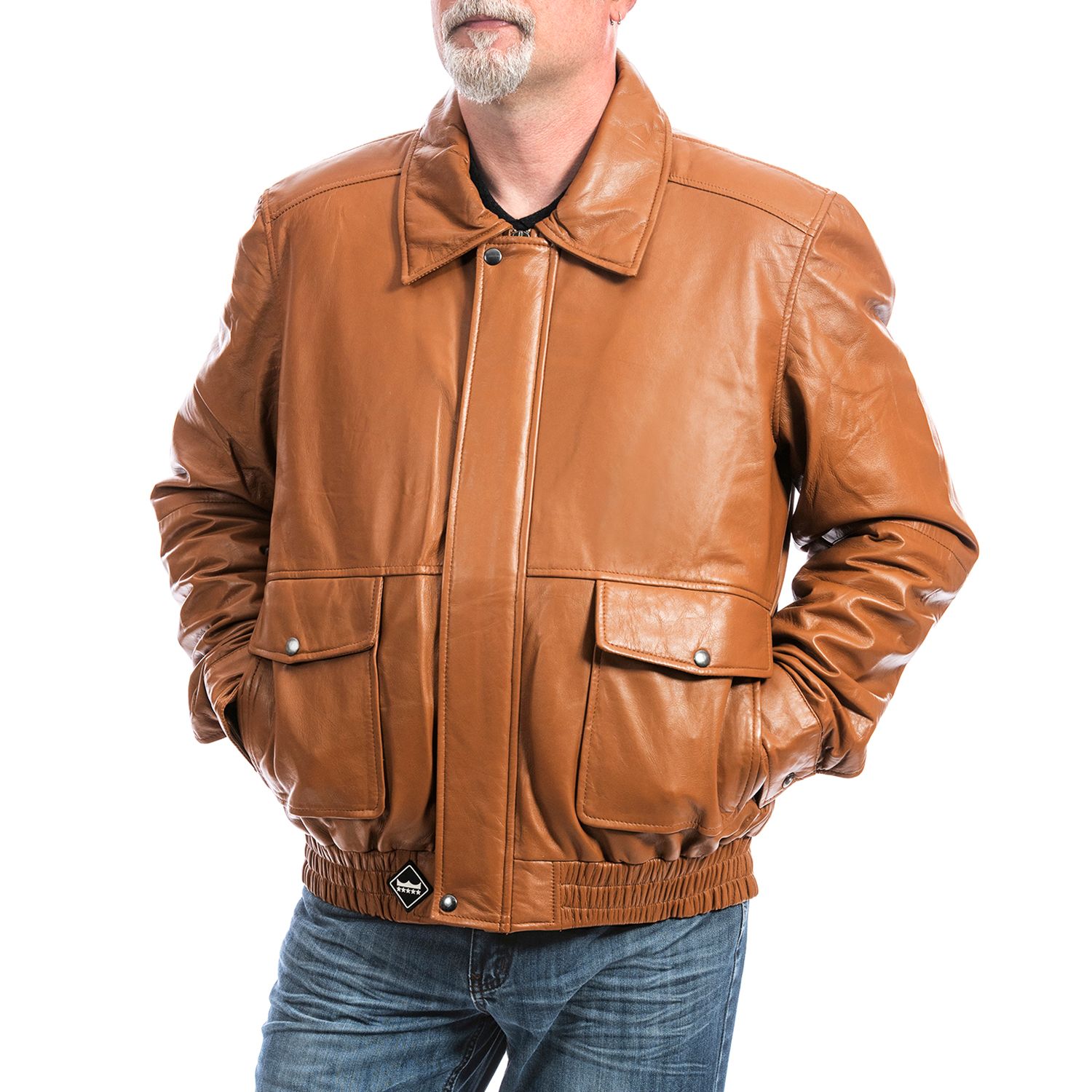 kohls mens leather bomber jacket