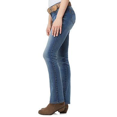Juniors' WallFlower Mid-Rise Belted Bootcut Jeans