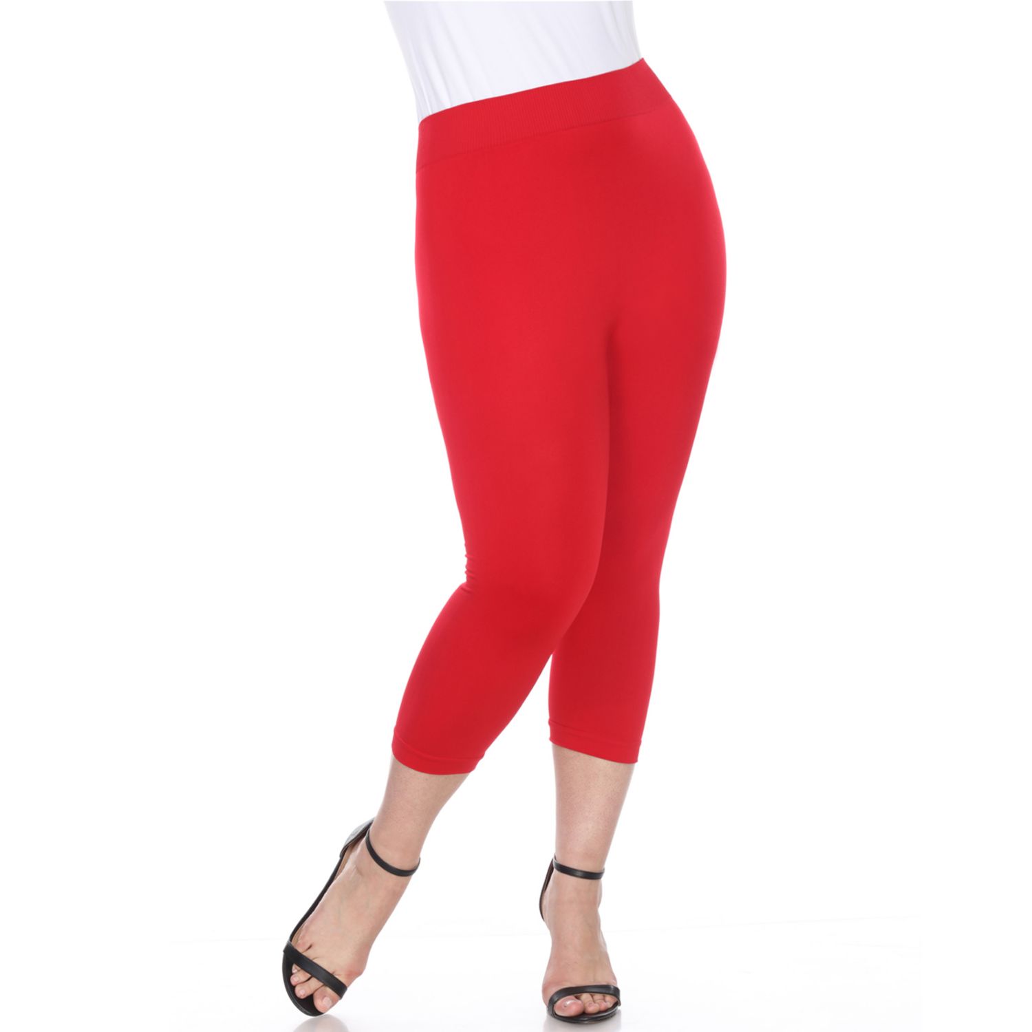 red and white leggings plus size