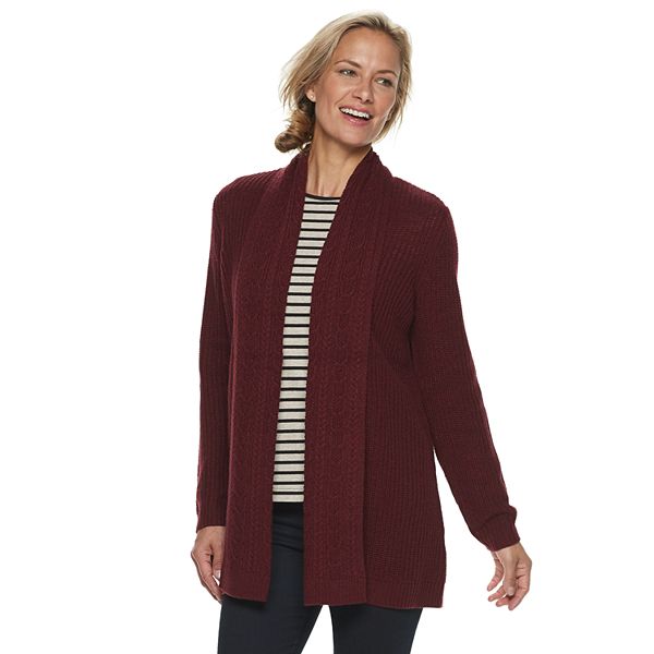 croft and barrow open front cardigan