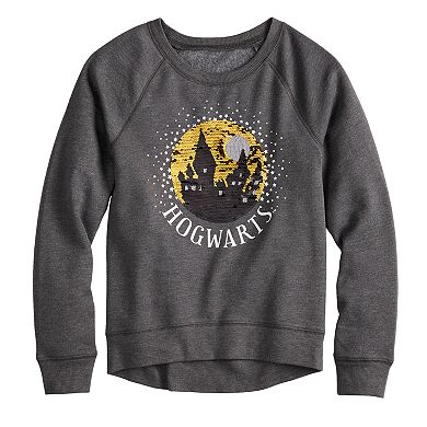 Girls 7-16 Harry Potter Hogwarts Flippy Sequin Graphic Sweatshirt