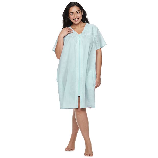 Plus Size Croft Barrow Seersucker Duster Robe