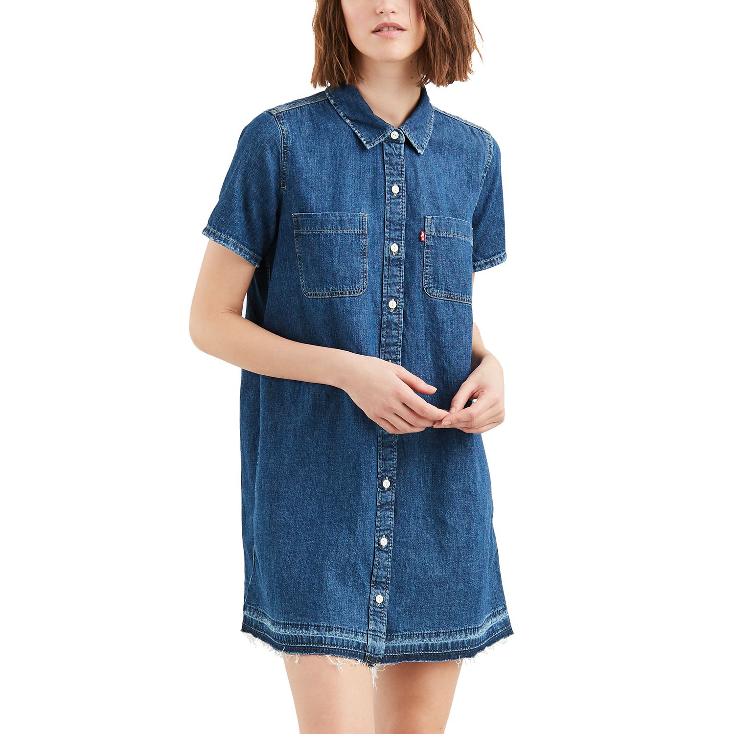 levi's women's denim shirt dress