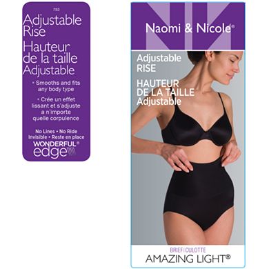 Women's Naomi & Nicole Amazing Light Adjustable Rise Shaping Brief 753