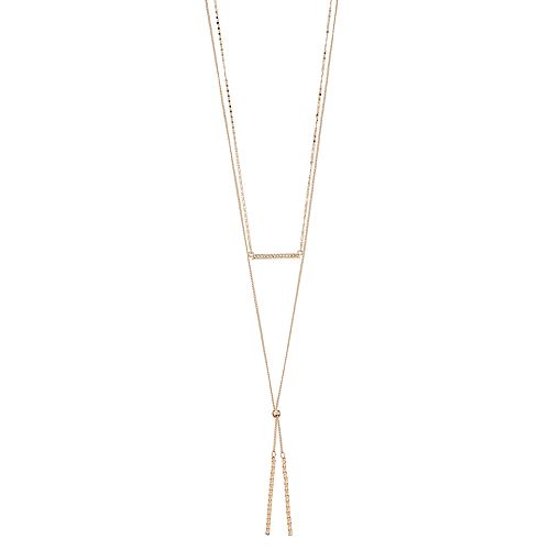 LC Lauren Conrad Double Strand Lariat Necklace