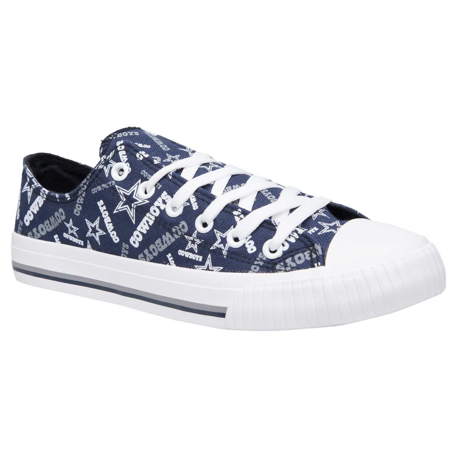 dallas cowboys canvas shoes