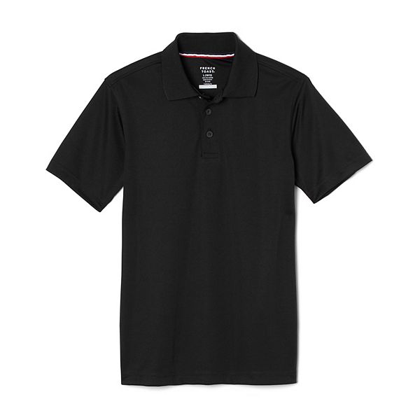Boys 4-20 French Toast Performance Polo - Black (14-16)