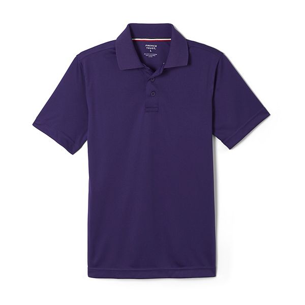 Boys 4-20 French Toast Performance Polo - Purple (10-12)