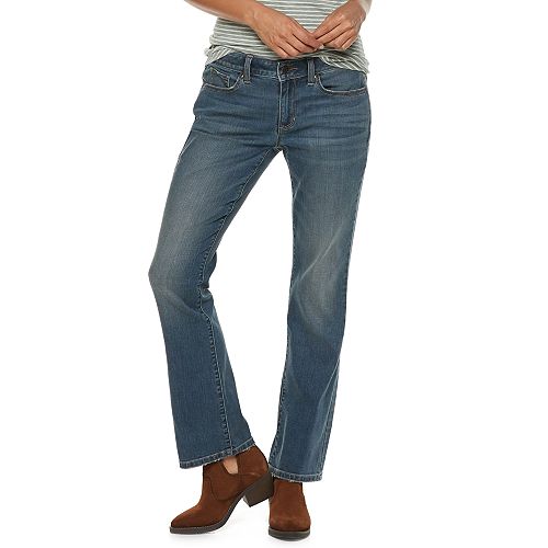 Petite SONOMA Goods for Life® Curvy Mid-Rise Bootcut Jeans