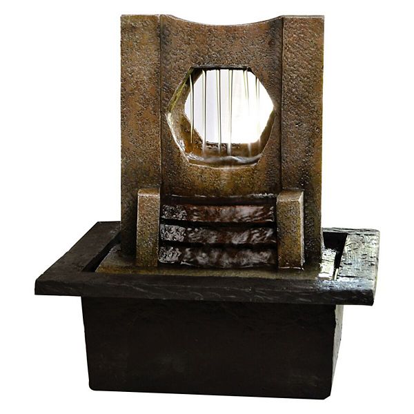 San Miguel Edgewater Tabletop Water Fountain Decor