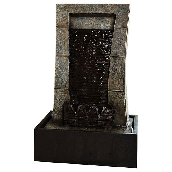 San Miguel Waterside Tabletop Water Fountain Decor